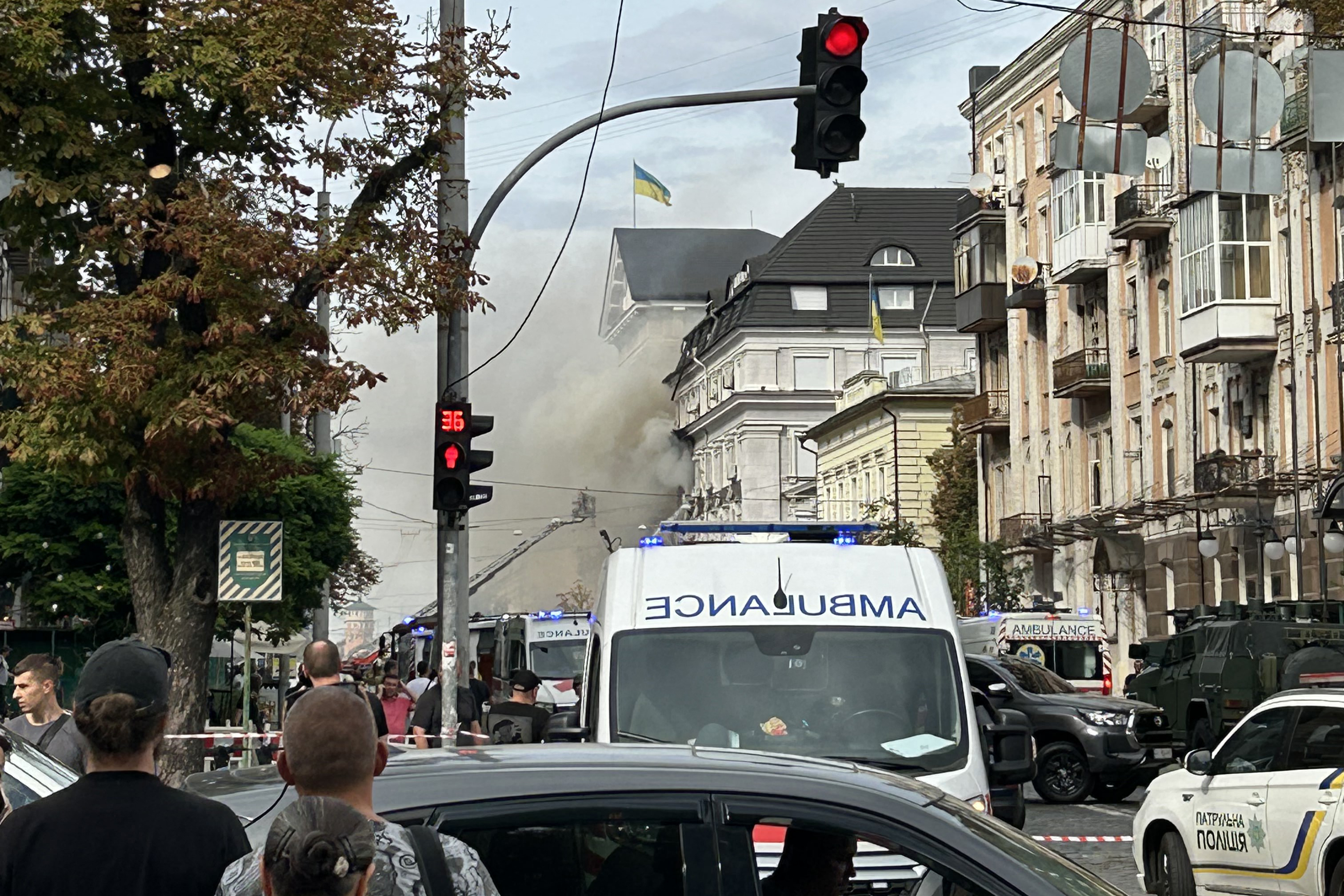 Russia Strikes Ukraine Security Service Headquarters in Kyiv. Zelensky Vows a &lsquo;Tangible Response.&rsquo;